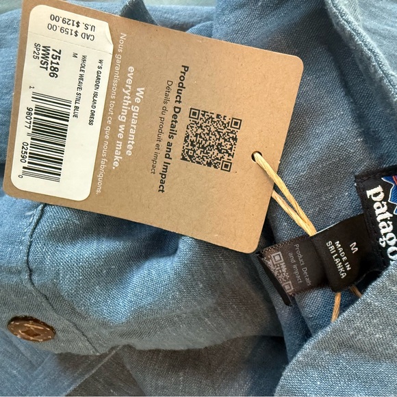 Patagonia island hemp dress sz M - Picture 4 of 5